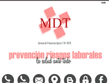 Tablet Screenshot of mdtprevencion.com